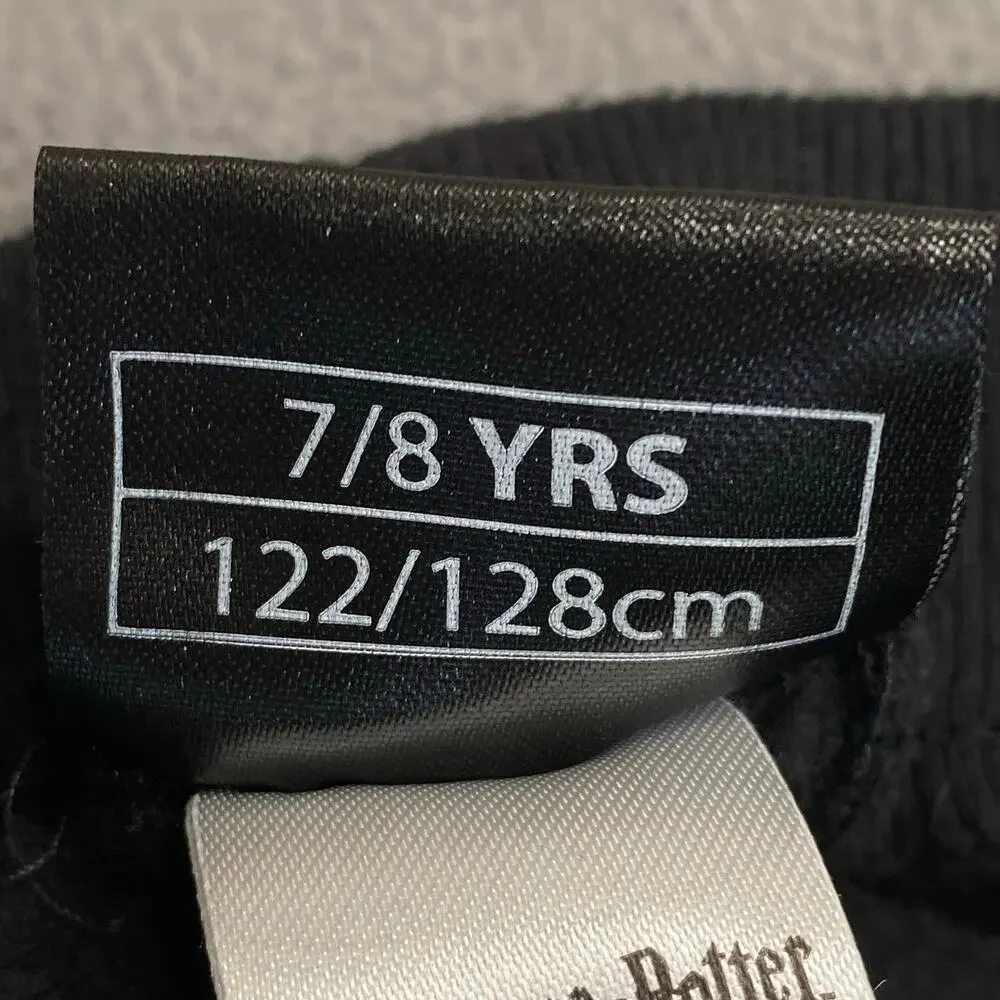 Wizarding World‎ Harry Potter Jogger Sweatpants Kids 7/8 Black Gold Cotton Blend